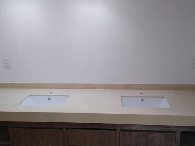 Cubierta Mueble Baño Marmol Rosa México