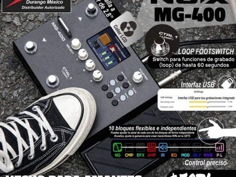 Pedal Board NUX MG-400 México