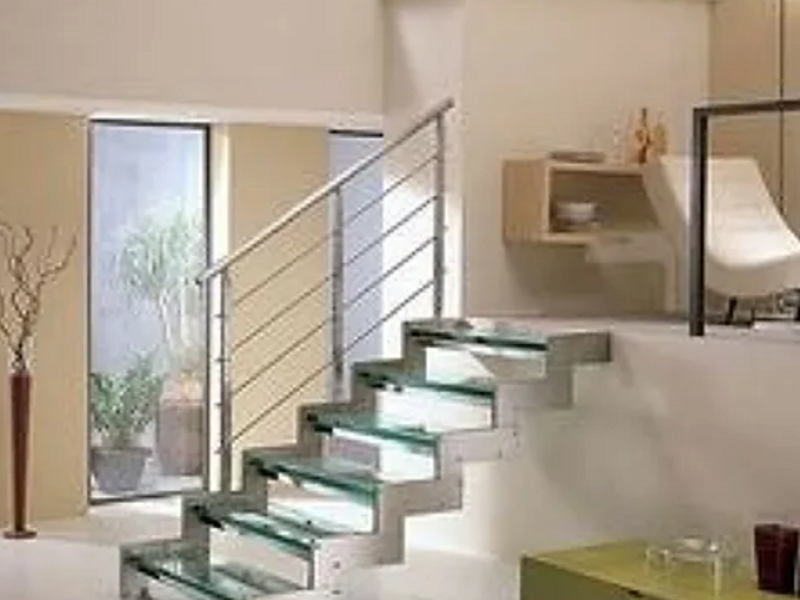 Escalera de Cristal y Aluminio Monterrey