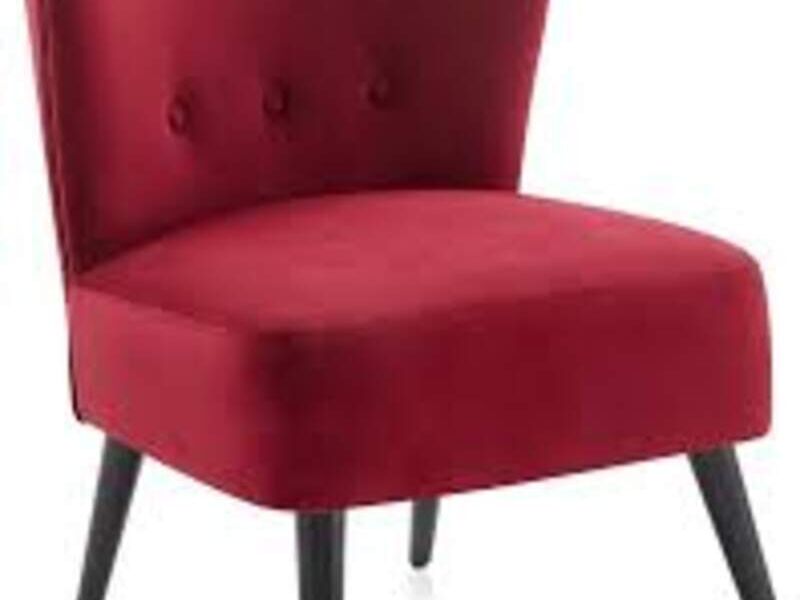 Silla Tapizada Roja Guadalajara 