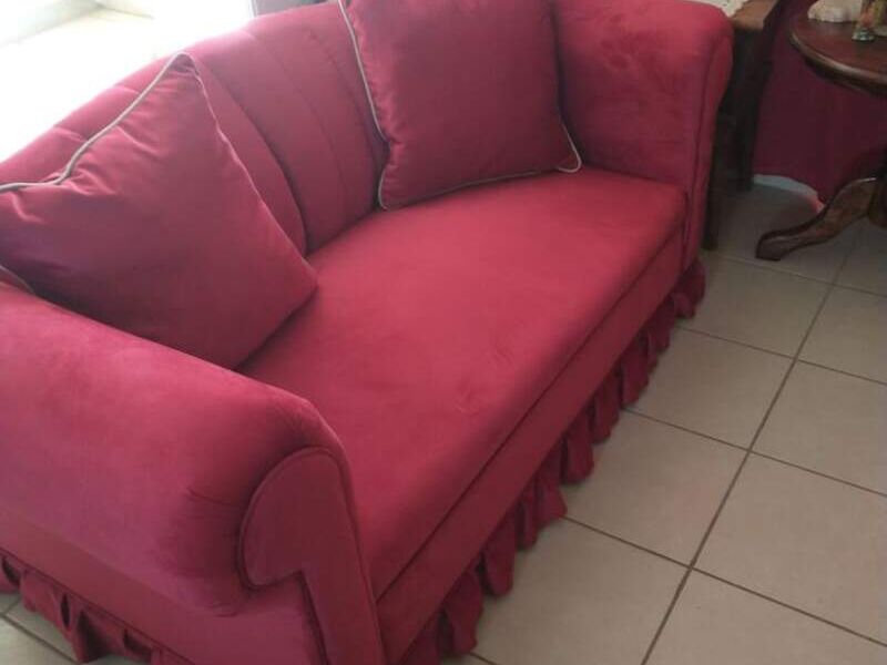Sillón Tapizado Rojo Ensenada 