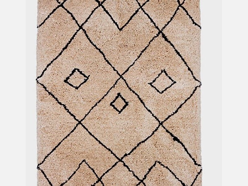 Alfombra geométrica marfil Mexico