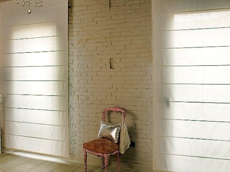 Cortina romana beige puebla