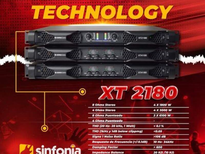 Amplificador Potencia XT 2180 México