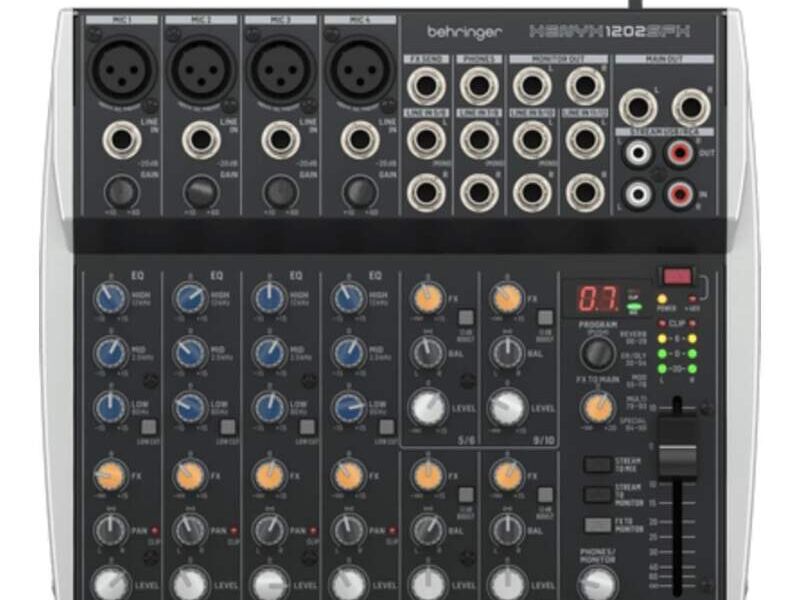 Mezcladora Behringer 1202sfx Xenyx México