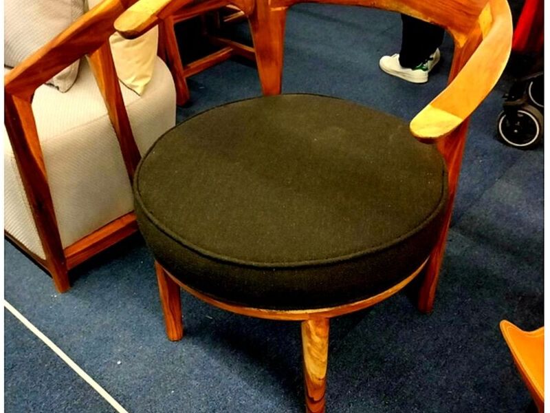 Mini silla madera asiento oscuro Mexico