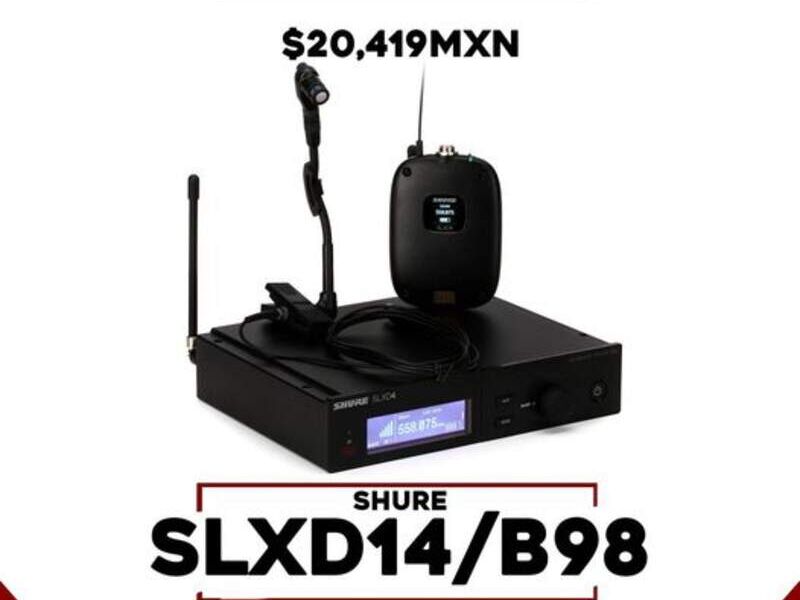 Sistema Inalámbrico SHURE SLX D14 México