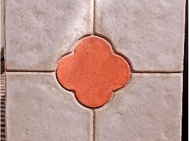 Baldosa centro rojo México