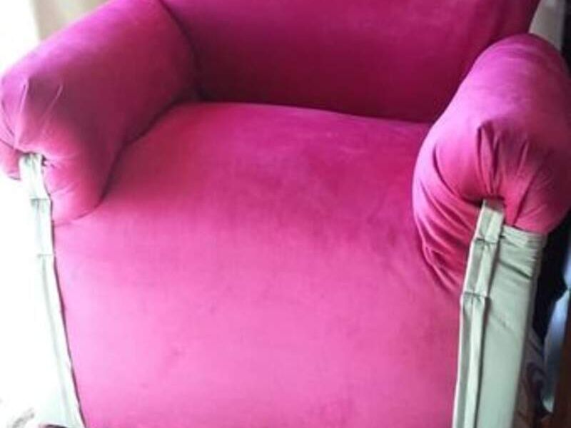 Sillón Tapizado Rosa Colima 