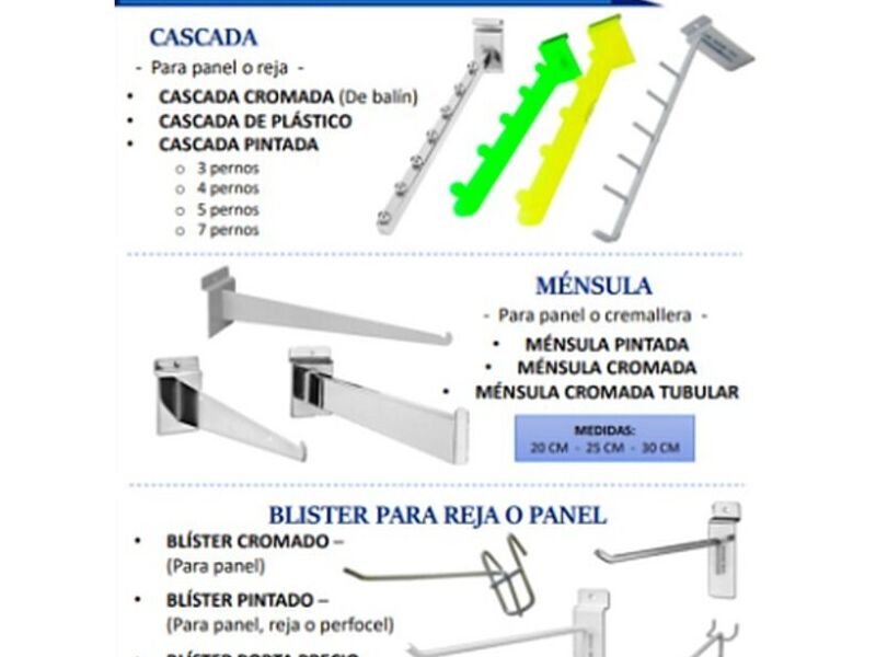 Exhibidor para panel & reja México