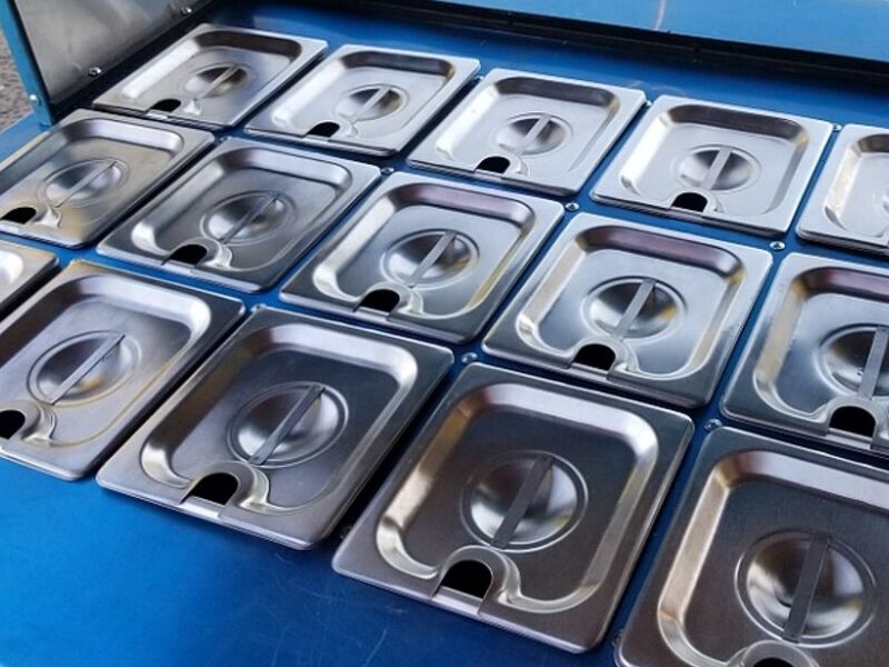 Mesa Salsas Acero Inoxidable México