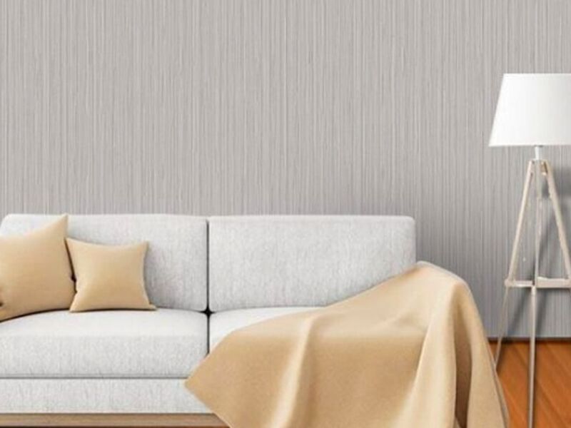 Papel Tapiz Gris Plata