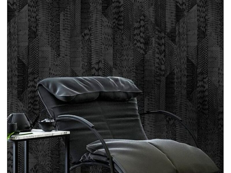 Papel Tapiz Reptil Negro