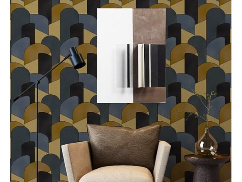 Papel Tapiz Gris Negro