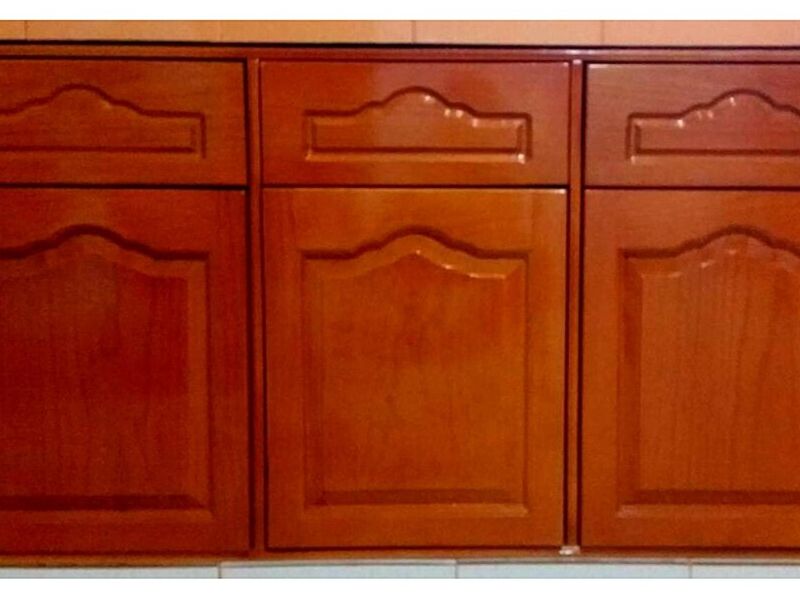 Mueble madera bajo cocina Mexico
