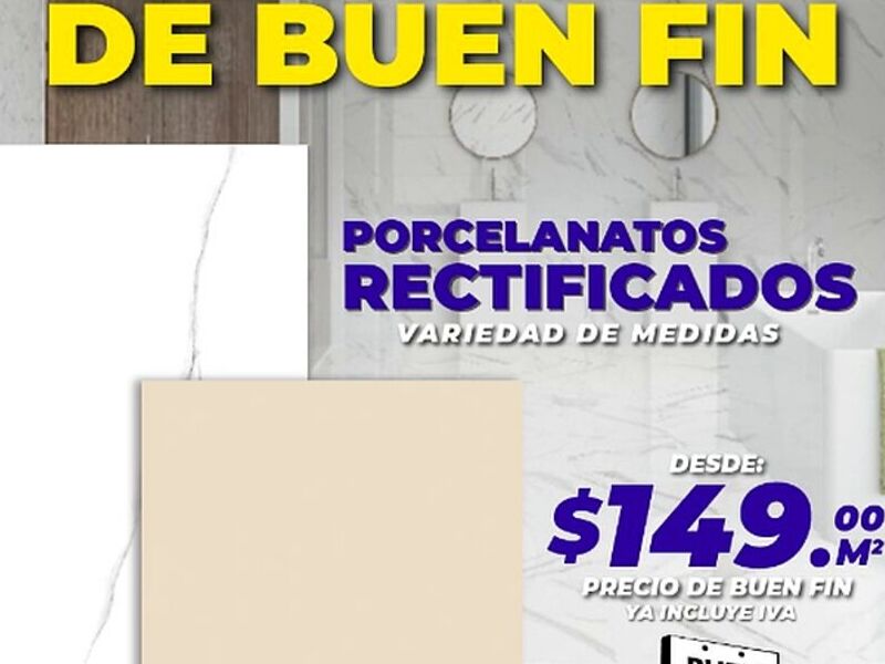 Porcelanato rectificado México