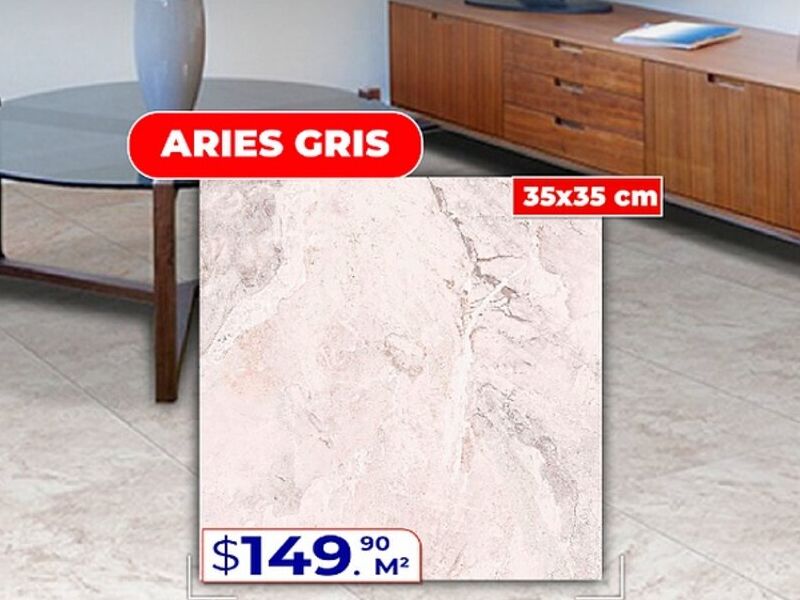 Cerámica Aries Gris México