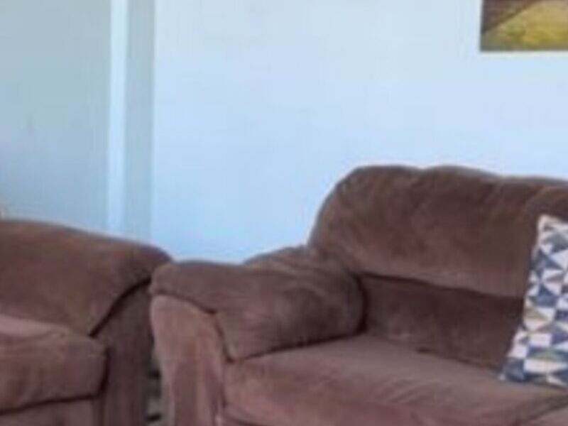 Sala 2 piezas tipo tela peluche México 