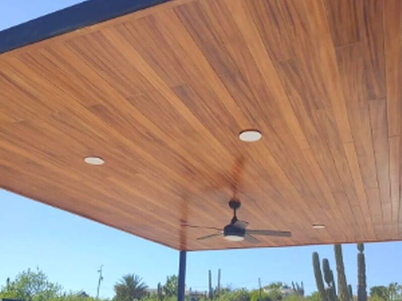 Pérgola acabado madera México