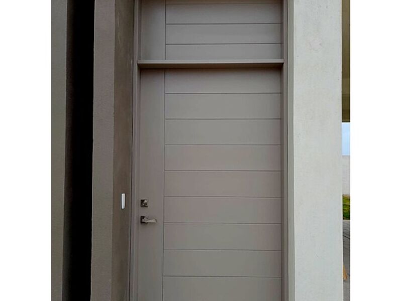 Puerta madera blanco rayas Mexico