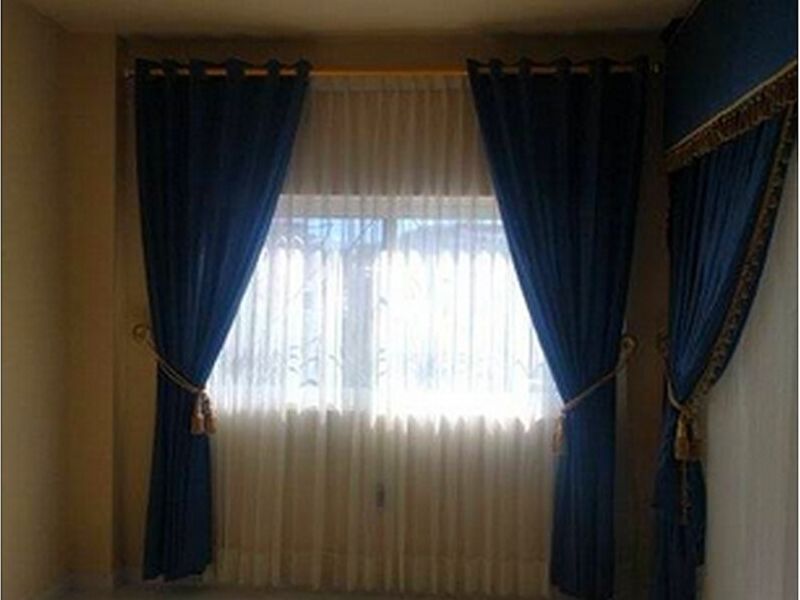 Cortinas de tela tupida