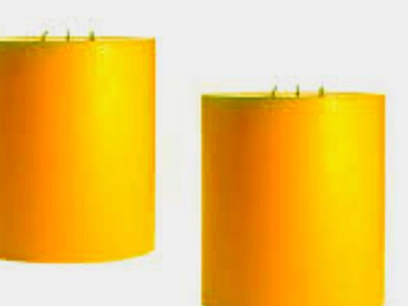 Vela color amarillo Mexico