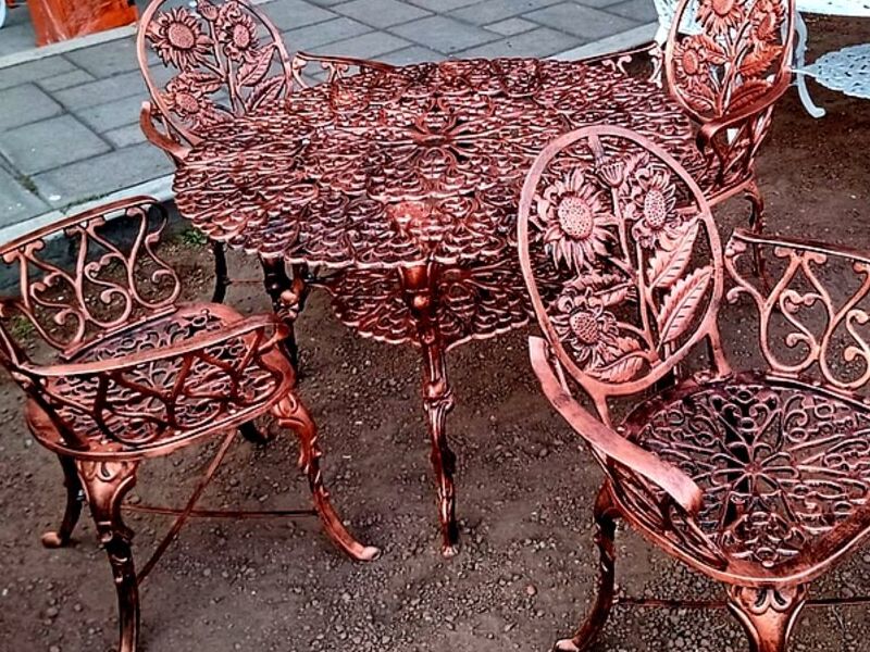 Mesa exterior color cobre Mexico