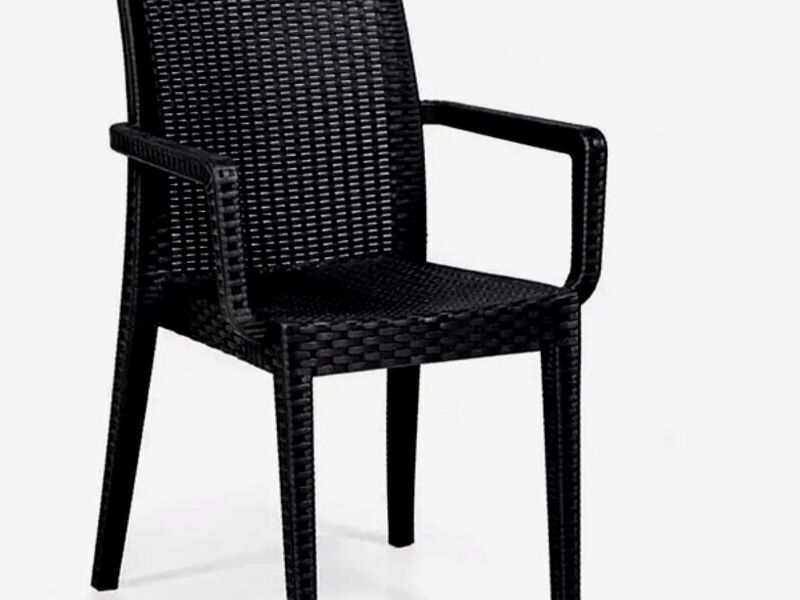 Silla oscura tejida Mexico