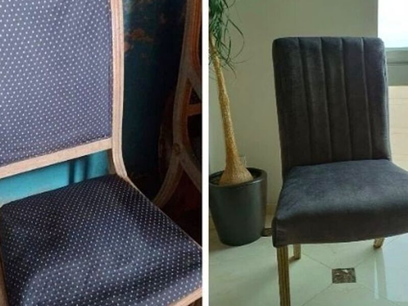 Tapizado  de silla rústica México 