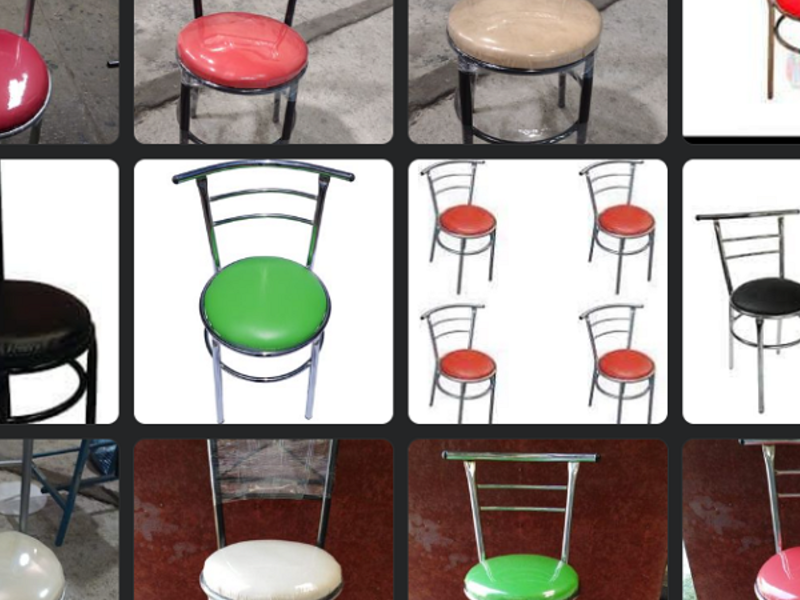 Silla tubular verde