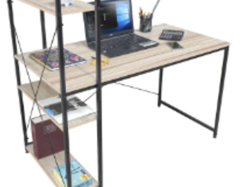 Escritorio Base Metal Madera 
