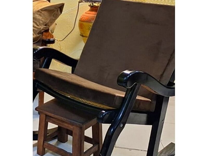 Silla Mecedora Gris