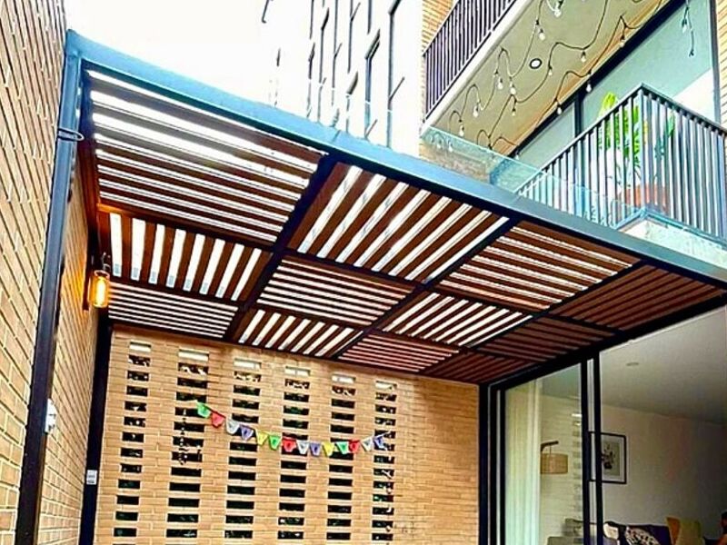 Pérgola exterior pequeña México