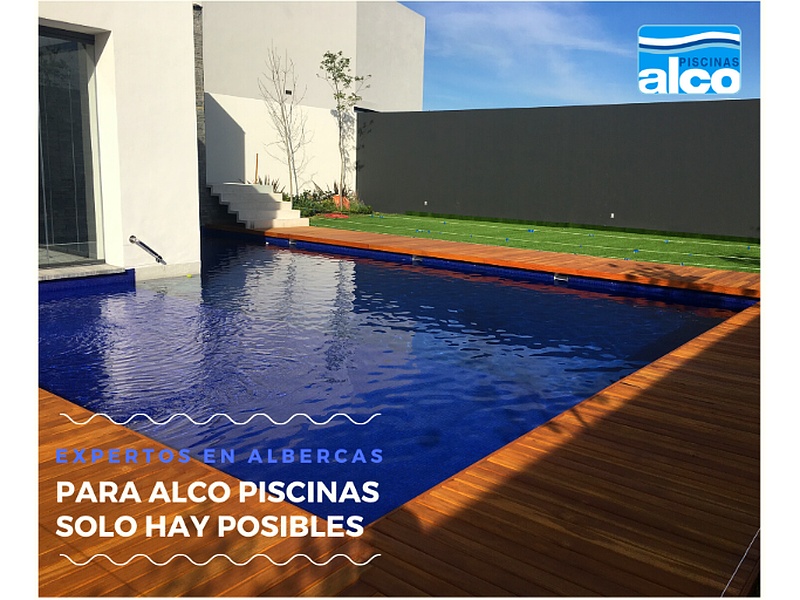 Alberca Marco Madera CDMX ALCO PISCINAS