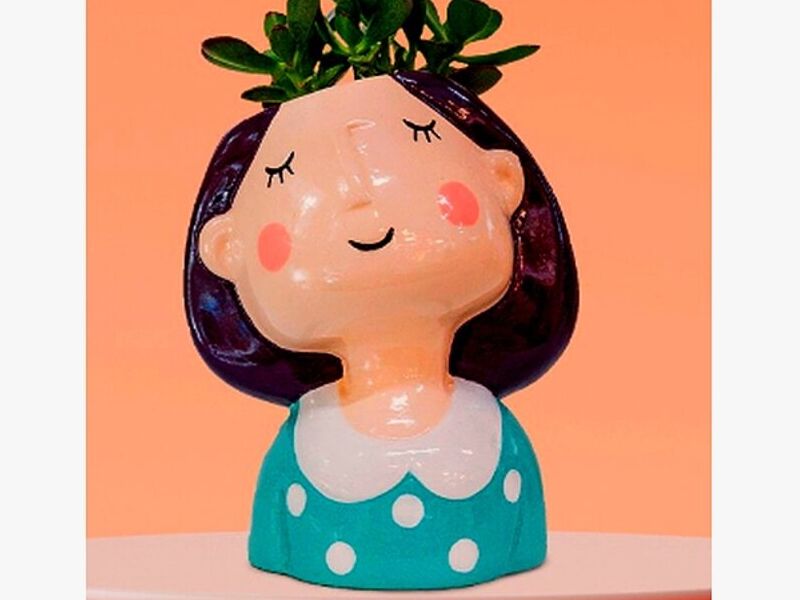 Maceta Decorativa Mujer Mexico
