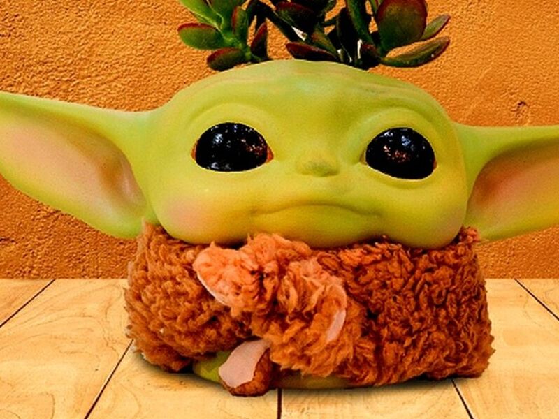 Maceta decorativa Baby Yoda Mexico