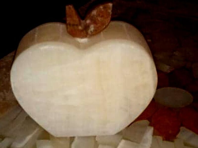Lampara diseño manzana blanca Mexico