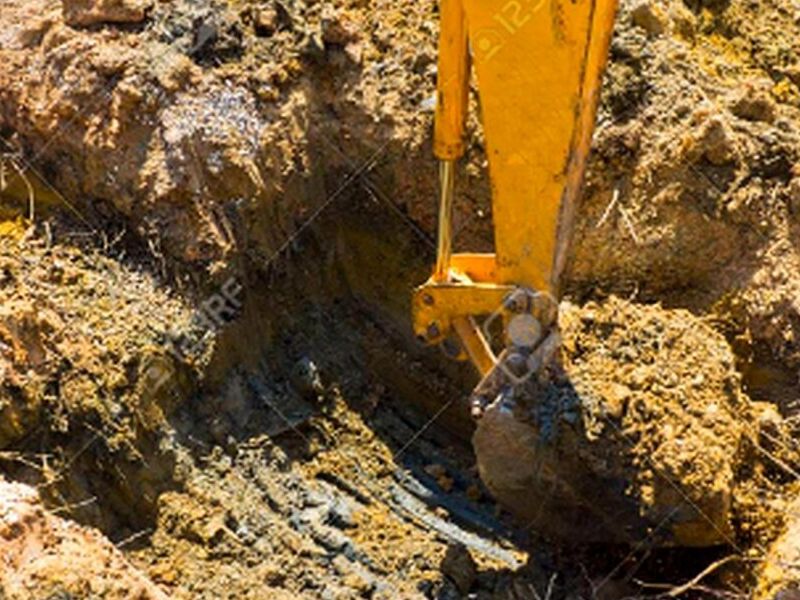 Excavación para fosas México 