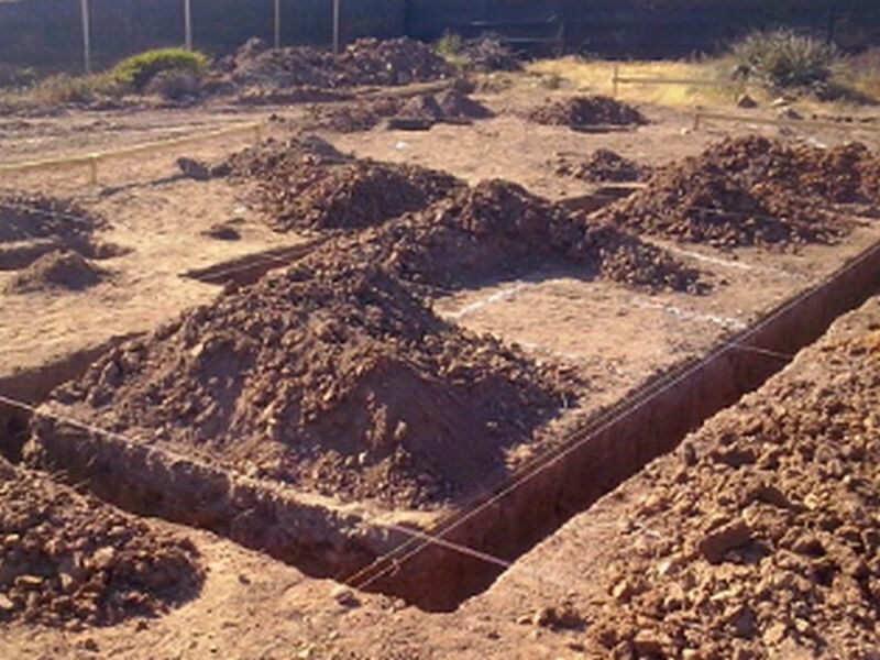 Excavación para cimientos México