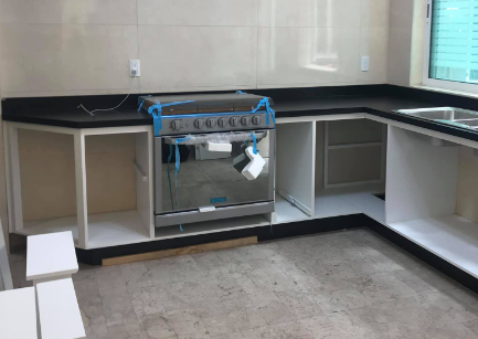 Cocina en brillo directo blanco Mexico Muebles y Closets Modernos