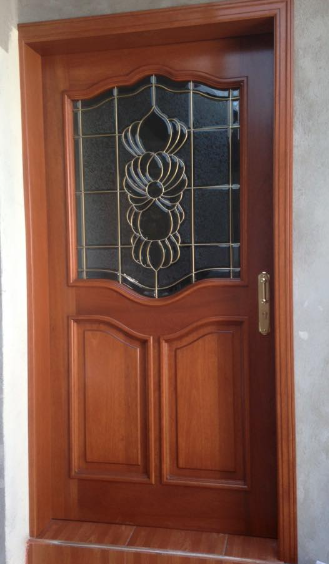 Puerta de madera sólida en banack  Mexico Muebles y Closets Modernos