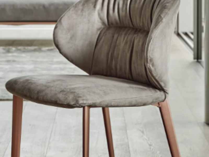 Silla Cuero Color Gris