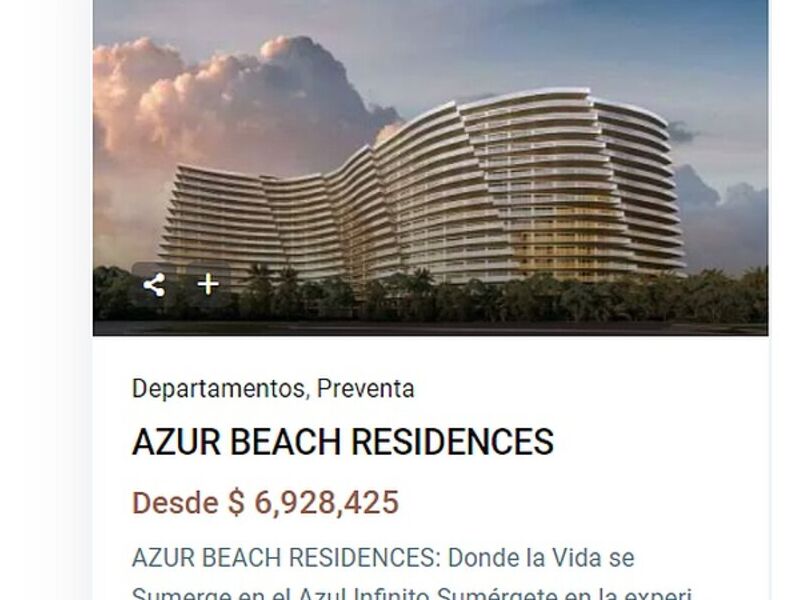 AZUR BEACH RESIDENCES MÉXICO 