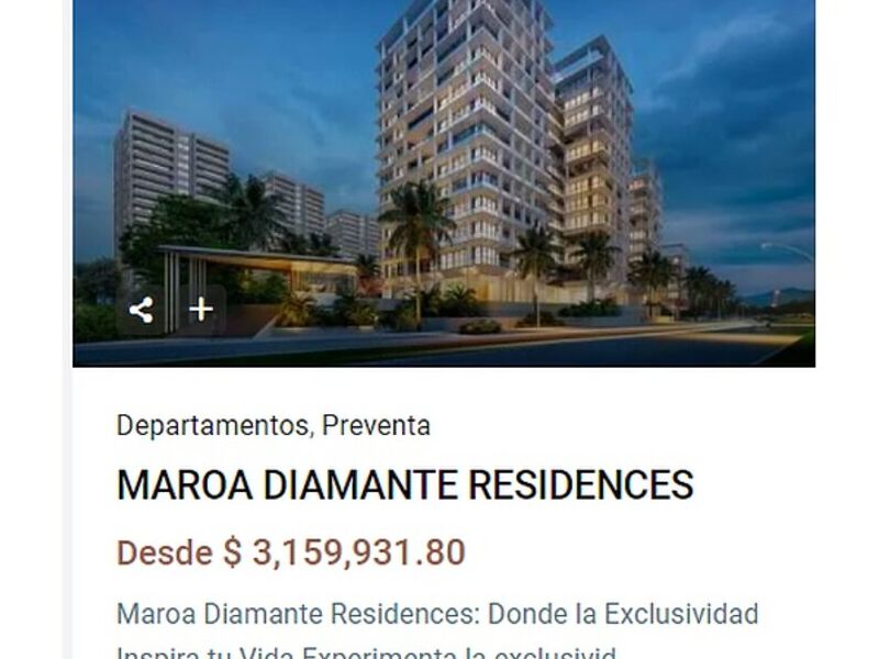 MAROA DIAMANTE RESIDENCES MÉXICO 