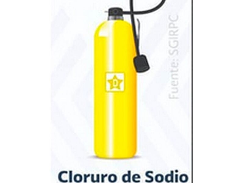 Extintor Cloruro de sodio en polvo seco