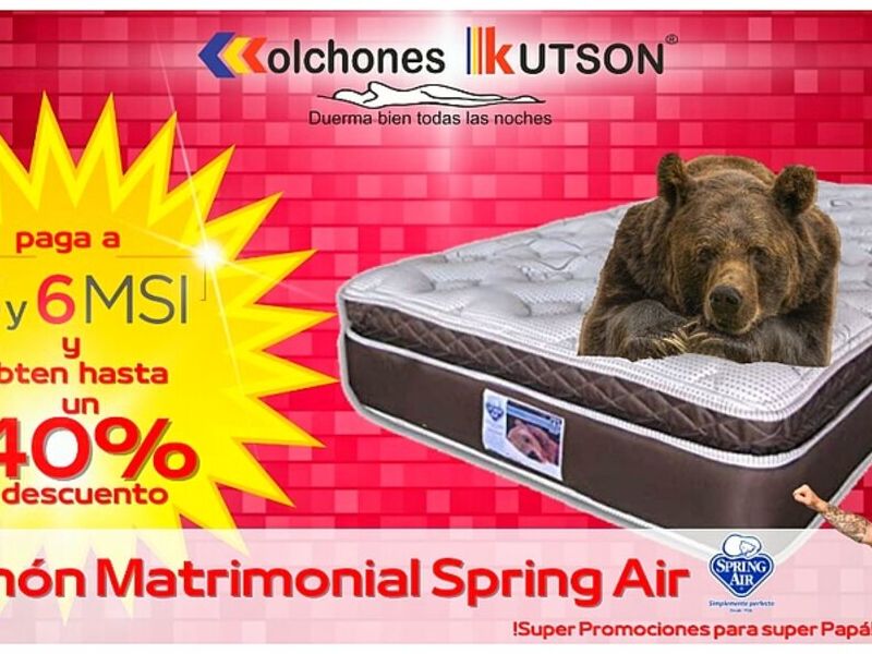 Colchón matrimonial Spring Air México