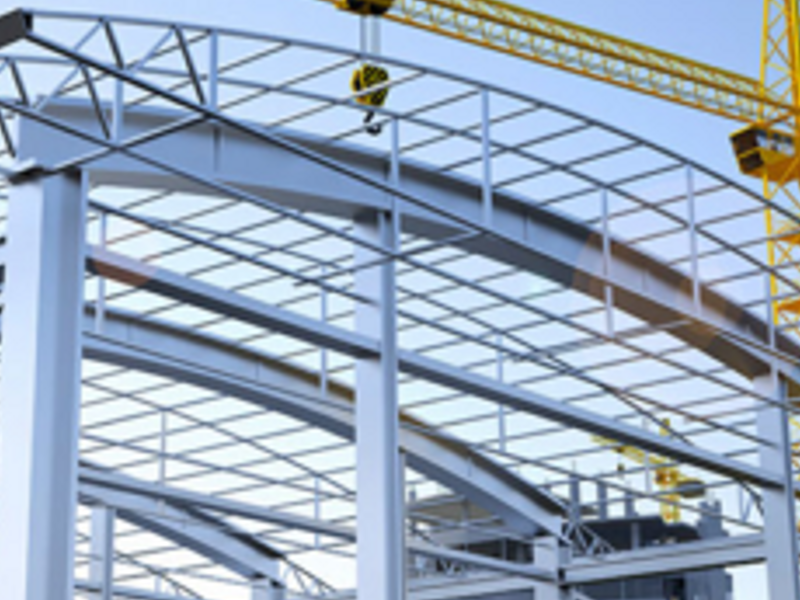 Estructura de acero de nave Industrial CDMX