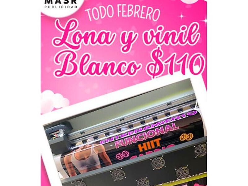LONA VINIL BLANCO Saltillo