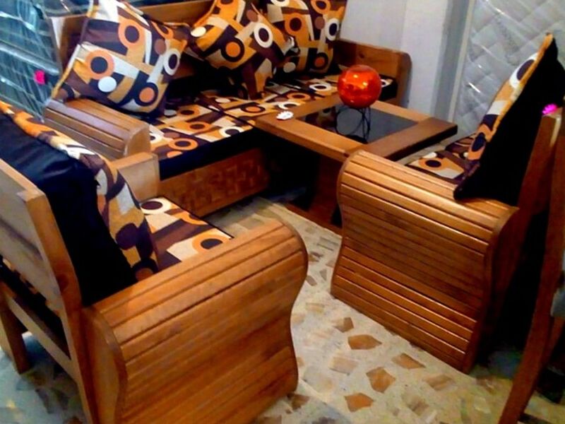 Sillones sala madera Mexico