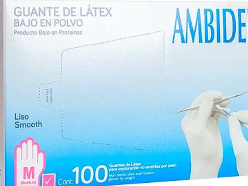 Caja de Guantes Rosas No Estéril Villahermosa